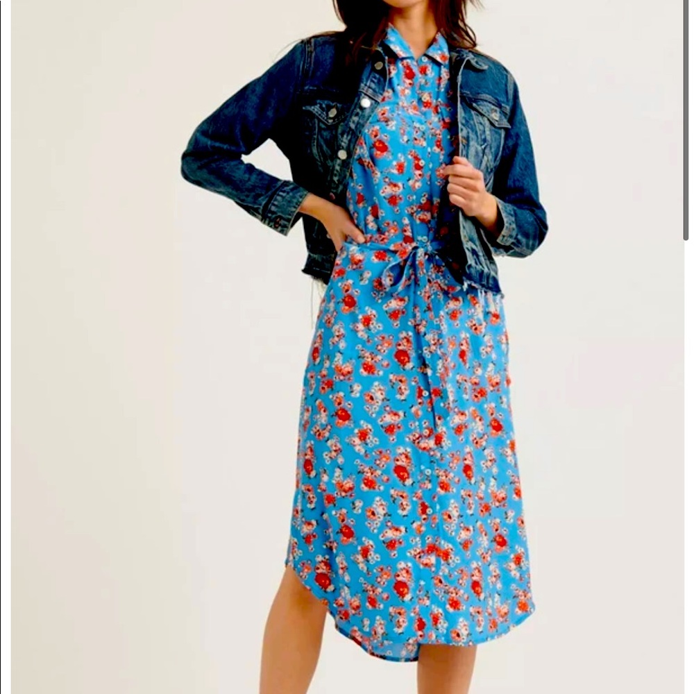 Lucky Brand Chelsea Floral Print Shirtdress